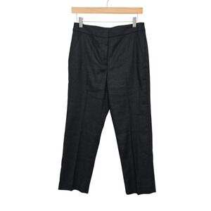 J Crew Kate Pants Black Size 6P Tailored Straight Leg Career